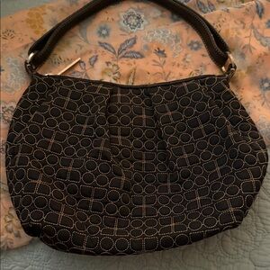 Stylish Black Patterned Women's Bag